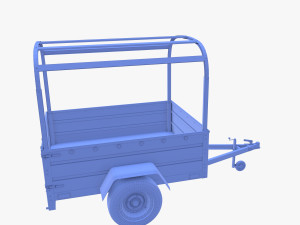 Cargo Trailer v2 weathered 3D 模型
