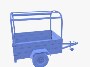 Trailer de carga v2 resistido Modelo 3D
