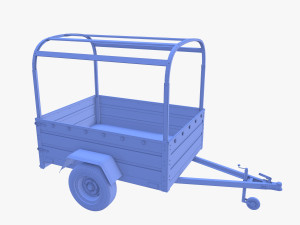 Cargo Trailer v2 weathered 3D 模型