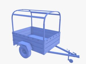 Trailer de carga v2 resistido Modelo 3D