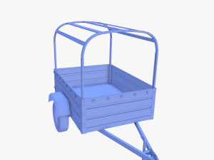 Cargo Trailer v2 weathered 3D 模型