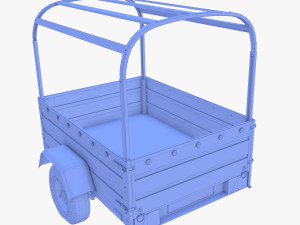 Cargo Trailer v2 weathered 3D 模型