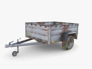 Cargo Trailer v3 weathered Modello 3D