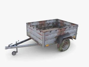 Cargo Trailer v3 patin&eacute; Modèle 3D