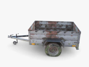 Cargo Trailer v3 patin&eacute; Modèle 3D
