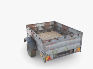 Cargo Trailer v3 weathered 3D Model