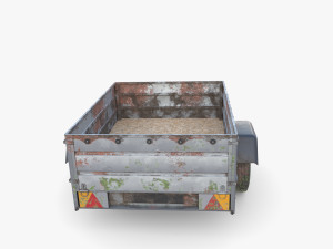 Cargo Trailer v3 weathered 3D Model