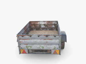 Cargo Trailer v3 patin&eacute; Modèle 3D