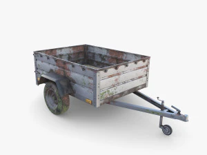 Cargo Trailer v3 patin&eacute; Modèle 3D