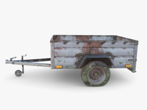 Cargo Trailer v3 weathered 3D Model