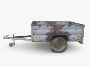 Cargo Trailer v3 patin&eacute; Modèle 3D