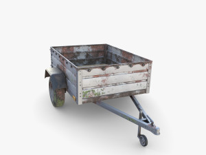 Cargo Trailer v3 weathered 3D Model