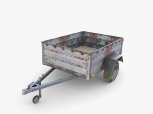 Cargo Trailer v3 weathered 3D Model