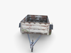 Cargo Trailer v3 weathered 3D Model