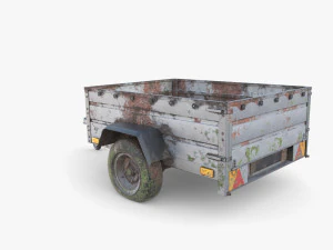 Cargo Trailer v3 patin&eacute; Modèle 3D