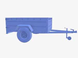 Cargo Trailer v3 patin&eacute; Modèle 3D