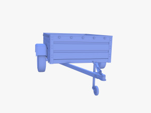 Cargo Trailer v3 weathered 3D Model