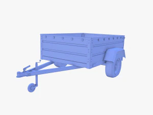 Cargo Trailer v3 patin&eacute; Modèle 3D