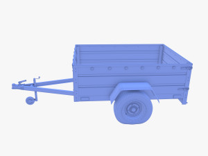 Cargo Trailer v3 weathered 3D Model