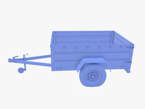 Cargo Trailer v3 patin&eacute; Modèle 3D