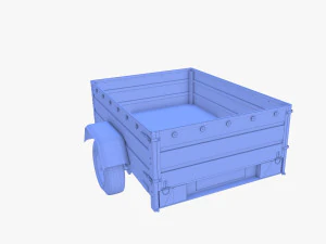 Cargo Trailer v3 patin&eacute; Modèle 3D