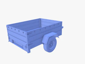 Cargo Trailer v3 patin&eacute; Modèle 3D