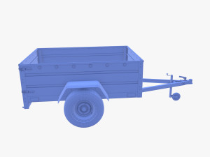 Cargo Trailer v3 weathered 3D Model