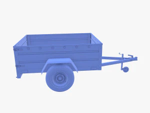 Cargo Trailer v3 patin&eacute; Modèle 3D