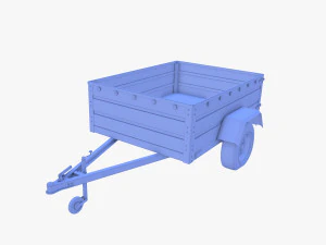Cargo Trailer v3 patin&eacute; Modèle 3D