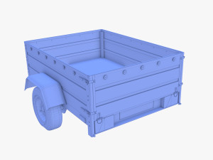 Cargo Trailer v3 weathered 3D Model