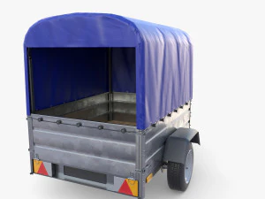 Cargo Trailer v4 3D Model