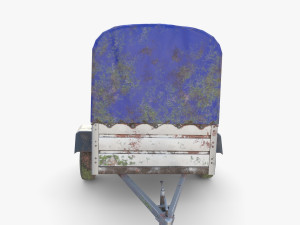 Cargo Trailer v4 weathered 3D Model
