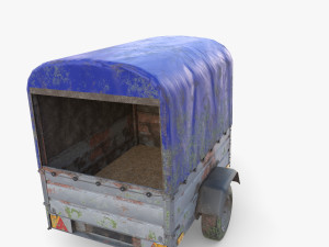 Cargo Trailer v4 weathered 3D Model