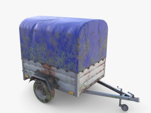 Cargo Trailer v4 weathered 3D Model