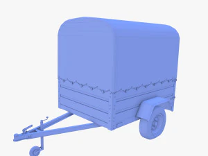 Cargo Trailer v4 weathered 3D Model