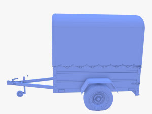 Cargo Trailer v4 weathered 3D Model