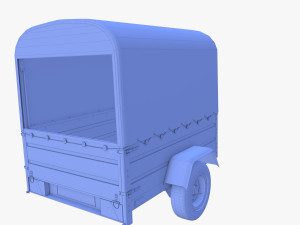 Cargo Trailer v4 weathered 3D Model
