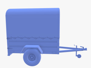 Cargo Trailer v4 weathered 3D Model