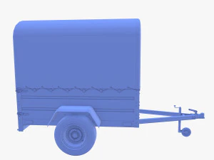 Cargo Trailer v4 weathered 3D Model