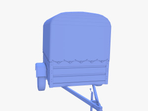 Cargo Trailer v4 weathered 3D Model