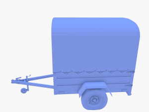 Cargo Trailer v4 weathered 3D Model