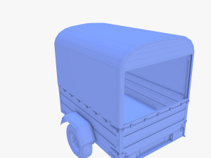 Cargo Trailer v4 weathered 3D Model