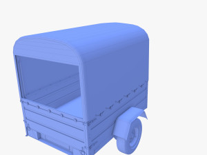 Cargo Trailer v4 weathered 3D Model