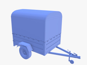 Cargo Trailer v4 weathered 3D Model