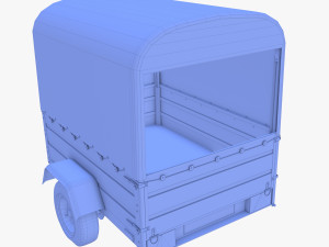 Cargo Trailer v4 weathered 3D Model