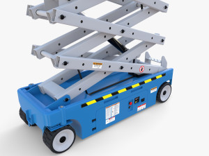 Animated Electric Scissor Lift v1 3D Модель