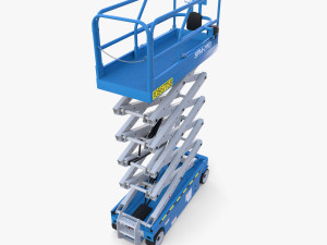 Animated Electric Scissor Lift v1 3D Модель