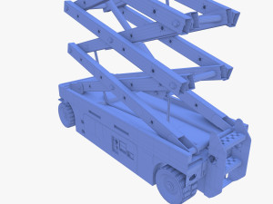 Animated Electric Scissor Lift v1 3D Модель