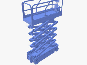 Animated Electric Scissor Lift v1 3D Модель