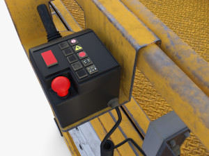 Animated Electric Scissor Lift v2 Modello 3D